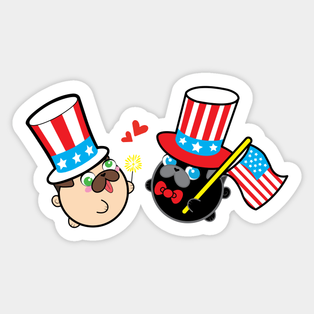 Independence Day - Poopy & Doopy Sticker by Poopy_And_Doopy